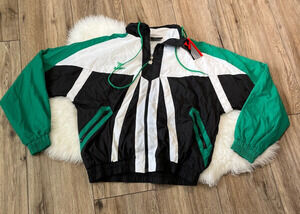NWT Vintage MITRE Soccer Full Zip Performance Nylon Jacket Men's Medium